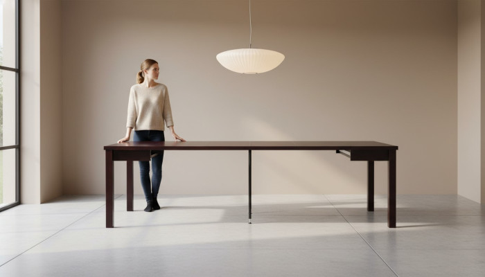 Luksusowy stół drewniany jadalnia stoły Design Stół obiadowy stoły drewniane Meble 100x100/250cm