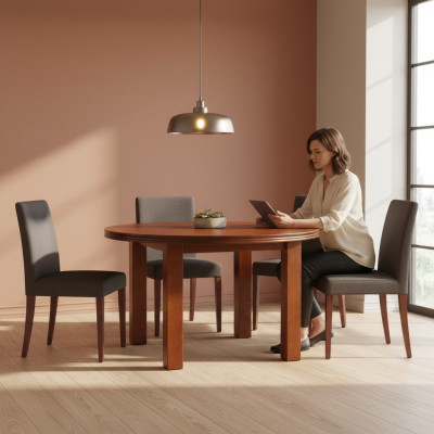 Stół obiadowy Tabela jadalnia Salon Drewno Nowoczesne stoły 100/140cm Rozkładane Nowe