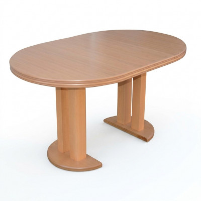 Stół obiadowy Design Drewno Stół konferencyjny Spotkanie Tabela 90x90 cm Rozkładany 90x240cm