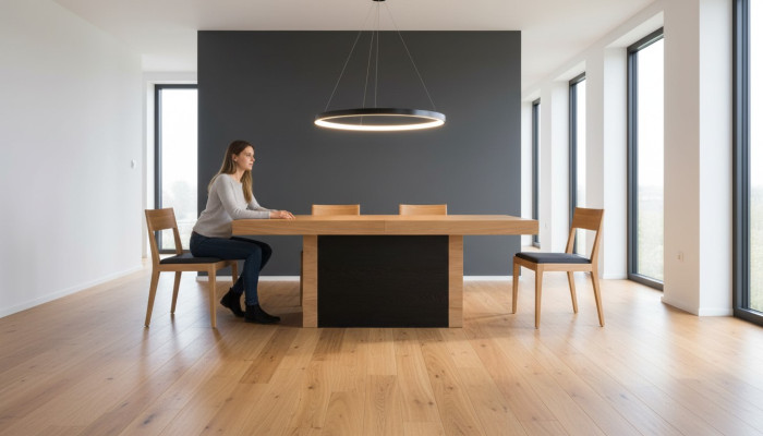 Luksusowy Stół obiadowy Designer Drewno stoły Meble kolumny Tabela jadalnia 110x250/490cm