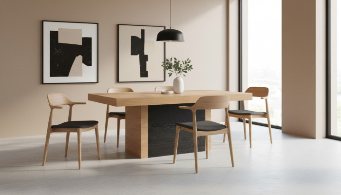 Luksusowy Stół obiadowy Designer Drewno stoły Meble kolumny Tabela jadalnia 110x250/490cm