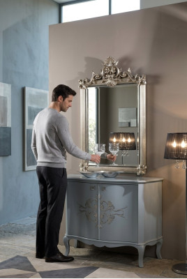 Designerskie Nowoczesne Duże Lustro ścienne Drewno Rama Lustro Wiszące Luksusowe Meble