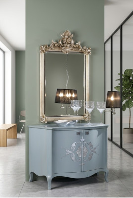 Designerskie Nowoczesne Duże Lustro ścienne Drewno Rama Lustro Wiszące Luksusowe Meble