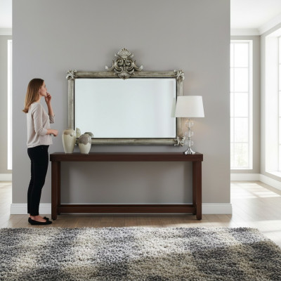 Klasyczne Duże Lustro ścienne Drewno Rama Lustro Wiszące SP6570 Barok