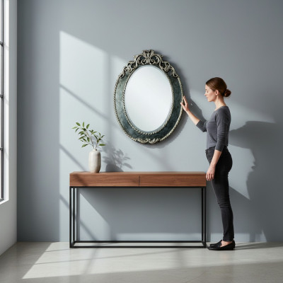 Dekoracja połysk ściany Meble Living Interior Szafa Ściana Lustro Nowość
