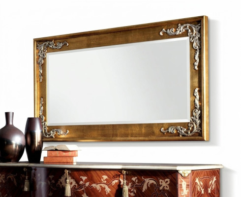 Projektant Modern Large Lustro ścienne oryginalne Drewno Rama Lustro wiszące Classic Nowość