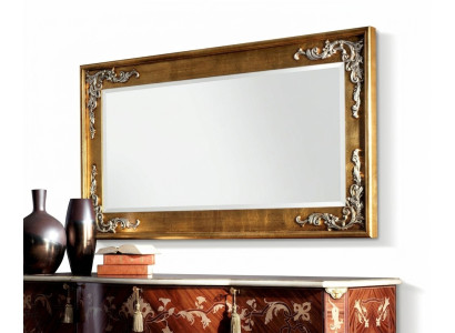Projektant Modern Large Lustro ścienne oryginalne Drewno Rama Lustro wiszące Classic Nowość