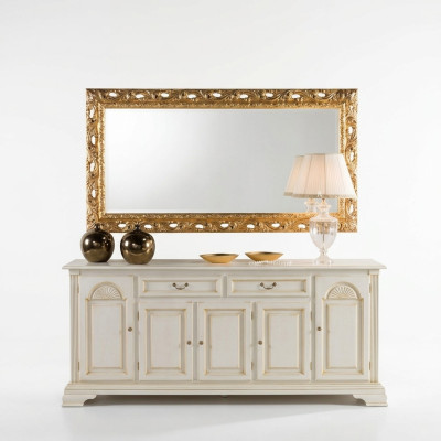 lustro ścienne Rama Złoto Szkło Salon 96x186 Lustro Salon Meble Zawieszki