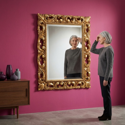 Meble Living Interior Design Ściana Lustro Szafa Nowy połysk ścienny Dekoracja Nowość