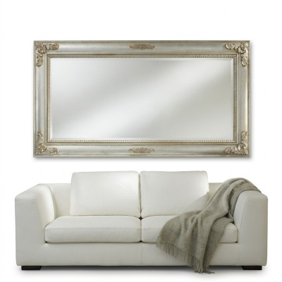 lustro ścienne Antique Lustro Baroque Antyk Drewno 187x97 lustro wiszące Meble Rama