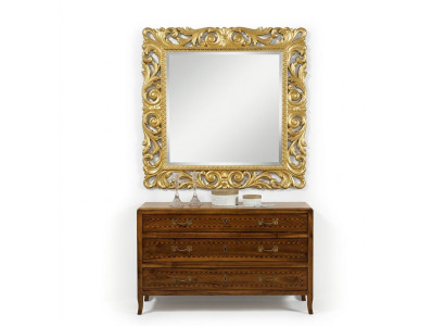 Design Duży połysk ścienny Lustro Antyk Vintage Classic Ściana Baroque Rokoko Nowość