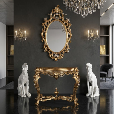 Stół konsolowy Kredens Komody Projektant Szafa Sekretarz Tabela Decor Drewno