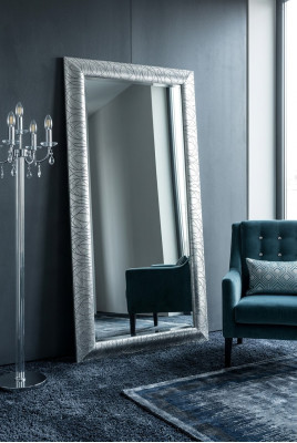 Lustro lustro ścienne designe deski podłogowe salon łazienka Drewno Szkło design SP7690 połacie