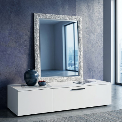 Lustro lustro ścienne designerskie deski podłogowe salon łazienka Drewno Szkło design Meble Nowość