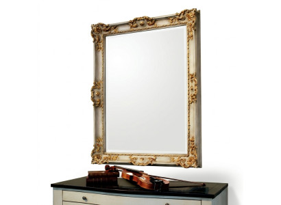 Lustro lustro ścienne designerskie deski podłogowe salon łazienka Drewno design 88x118 barok