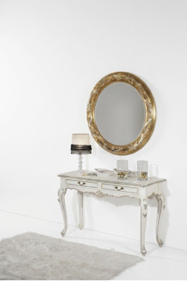 Okrągłe lustro ścienne Lustro Bad Przedpokój Design Salon Medusa Antyk Style Szkło Okrągły Nowość