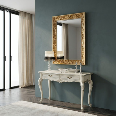 Lustro Italian Design Meble Lustro Stojące Kredens 93x183cm Barokowy Rokoko