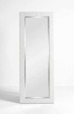 Ręcznie robione lustro podłogowe Lustro Duże drewniane z ramą, prawdziwym drewnem 176x86cm wiszące