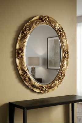 Nowoczesne Duże, oryginalne Drewno Rama Lustro lustro ścienne Lustro wiszące Luxury Meble