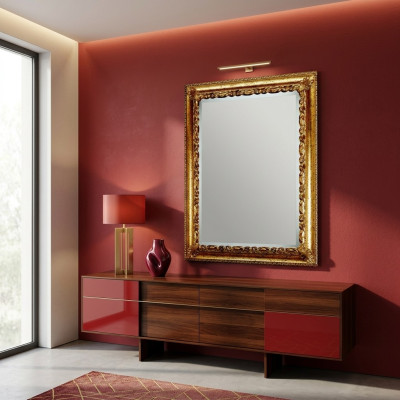 Design xxl Lustro połysk ściany oryginalne Drewno Rama lustro wiszące luksusowe meble barokowe