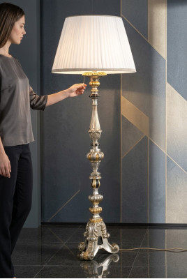 Klasyczna lampa podłogowa Lampa Lampa podłogowa Lampa podłogowa Lampa Ø65cm świeci Nowość
