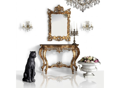 Klasyczny Designer Lustro Duży połysk ścienny Retro Country House - Model SP5000