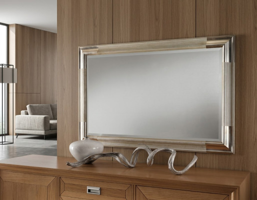 Projektant Lustro Kredens Baroque Lustro Living Pokój Półka Luxury Lustro Silver