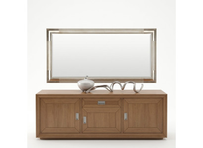Projektant Lustro Kredens Baroque Lustro Living Pokój Półka Luxury Lustro Silver