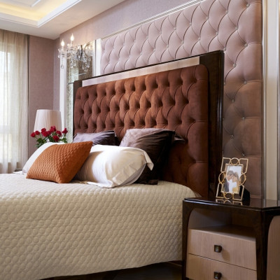 Łóżko Luxury Podkładka Design Double bed Hotel Marriage Sleep Pokój Włókienniczy