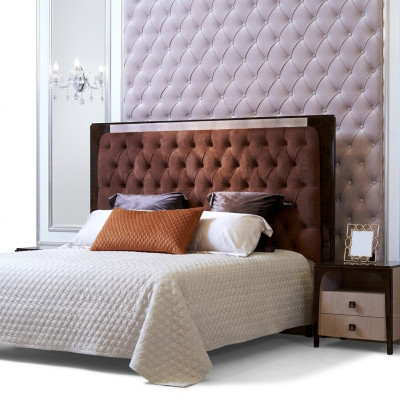 Łóżko Luxury Podkładka Design Double bed Hotel Marriage Sleep Pokój Włókienniczy