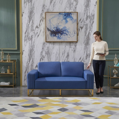 Kanapa sztuczna skóra Sofa Noble Design Designer 2 miejsce siedzące Meble Classic