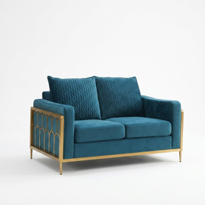 Sofa 2 miejsce do siedzenia Couch Design Podkładka Modern 100% Włókienniczy Materiał Modern