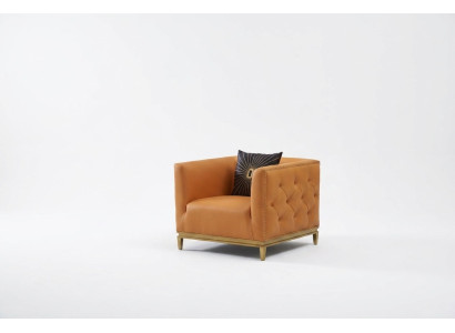 Fotel Design Couch Sofa miejsce do siedzenia Skóra Lounge Dekoracja Club Podkładka Luxury Ears
