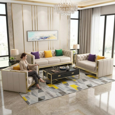 Zestaw sofowy 3+2+1 miejsce do siedzenia Zestaw Design Sofa Podkładka Kanapy Kanapa Modern Luxury