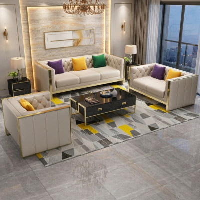 Zestaw sofowy 3+2+1 miejsce do siedzenia Zestaw Design Sofa Podkładka Kanapy Kanapa Modern Luxury