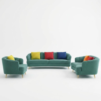 Zestaw sofowy 3+2 miejsce do siedzenia Ustawić Couch Podkładka Sofa Obcios Design