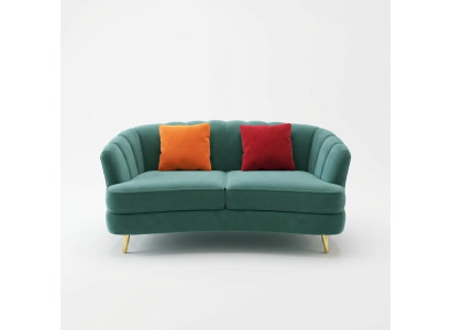 Sofa dwuosobowa 2 miejsce do siedzenia Design Sofy Podkładka Modern Siedziba Materiał Włókienniczy Couch !