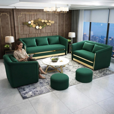 Zestaw sofowy Włókienniczy Kanapa Obcios Design Nowoczesna Sofa 3+1 miejsce do siedzenia Sofy