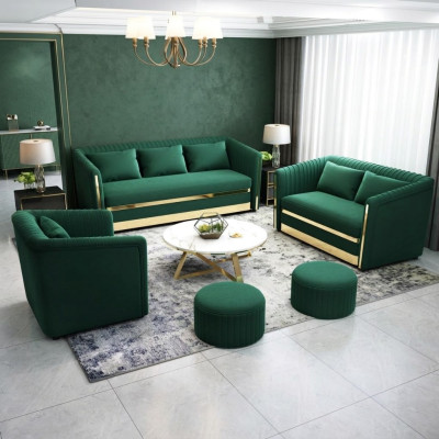 Zestaw sofowy Włókienniczy Kanapa Obcios Design Nowoczesna Sofa 3+1 miejsce do siedzenia Sofy