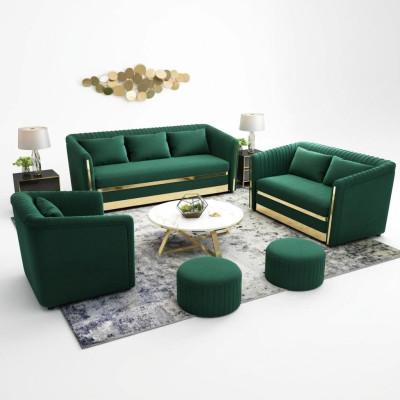 Zestaw sofowy Włókienniczy Kanapa Obcios Design Nowoczesna Sofa 3+1 miejsce do siedzenia Sofy