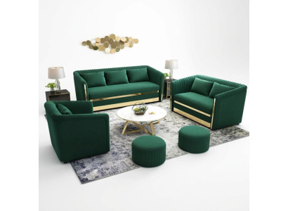 Zestaw sofowy Włókienniczy Kanapa Obcios Design Nowoczesna Sofa 3+1 miejsce do siedzenia Sofy