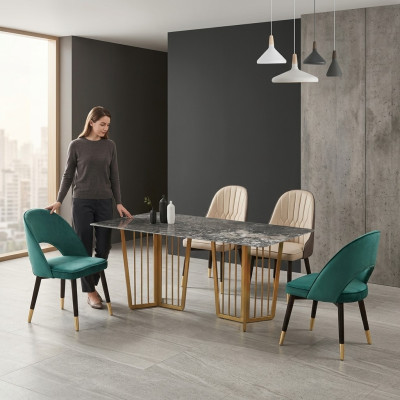 Designerski Stół obiadowy Tabela jadalnia projekt salonu stoły 180x90cm