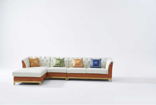 Design Sofa Kanapa Narożnikowa kanapa Luksusowy Stołek Podkładka Ustawić Żywy krajobraz