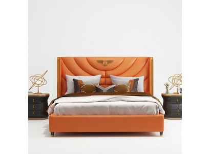 Drewno Design Łóżko Double Luxury Marriage Hotel Modern Frame Sleep Pokój