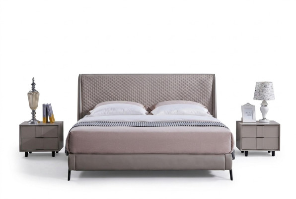 Kompletny Zestaw Sypialnia Łóżko 2x Stolik nocny 3 szt. Zestawy designerskiego luksusu