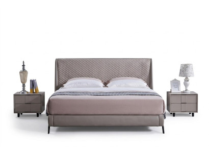 Kompletny Zestaw Sypialnia Łóżko 2x Stolik nocny 3 szt. Zestawy designerskiego luksusu