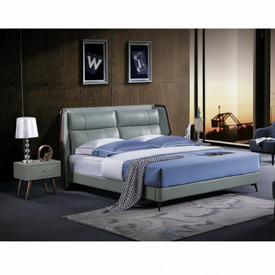 Łóżko Podkładka Design Luksusowe podwójne łóżko hotelowe Sleep Pokój Drewno Nowe 180x200cm