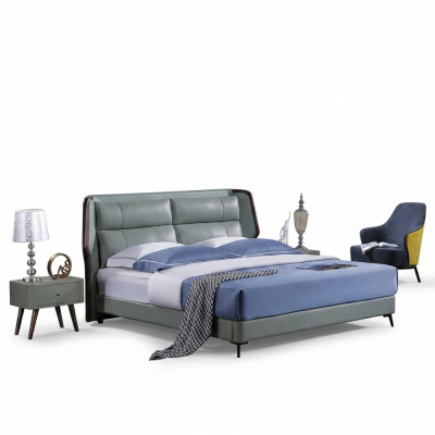 Łóżko Podkładka Design Luksusowe podwójne łóżko hotelowe Sleep Pokój Drewno Nowe 180x200cm