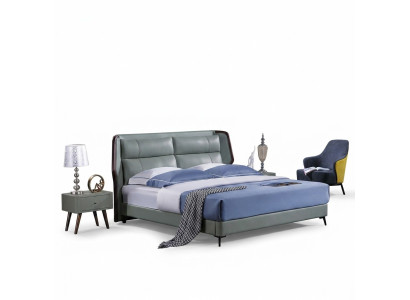 Łóżko Podkładka Design Luksusowe podwójne łóżko hotelowe Sleep Pokój Drewno Nowe 180x200cm