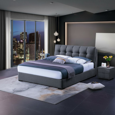 Design bed Sypialnia Zestawy Łóżko 2x Stolik nocny Classic Luxury Meble 3-częściowe